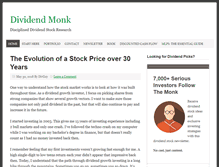 Tablet Screenshot of dividendmonk.com